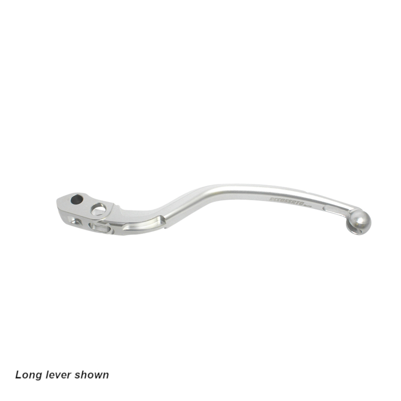 Accossato Fixed Clutch Lever for Accossato and Brembo master cylinders  short silver 18mm