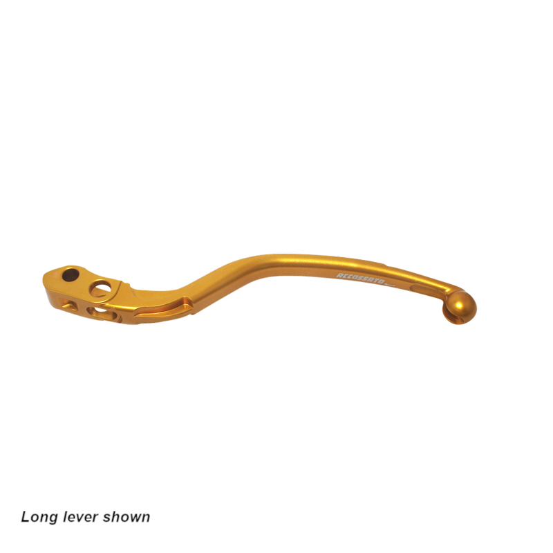 Accossato Fixed Clutch Lever for Accossato and Brembo master cylinders  short gold 16mm