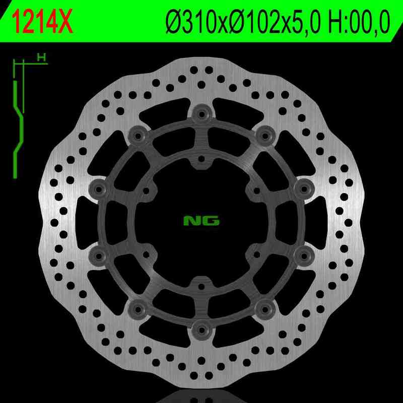NG Brakes OEM Replacement Rotor Wave Type