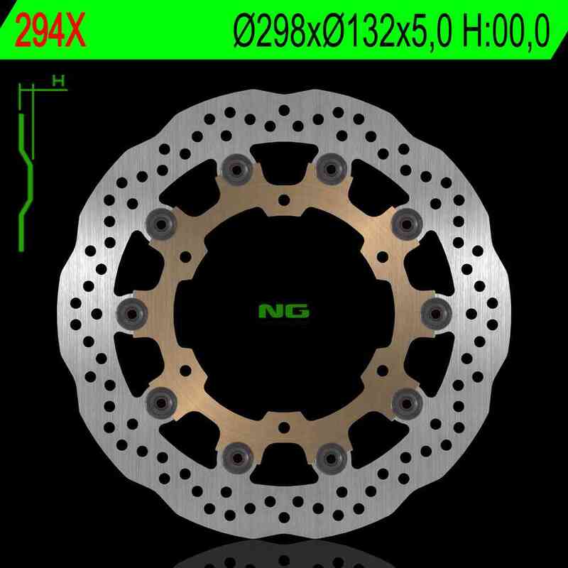 NG Brakes OEM Replacement Rotor Wave Type