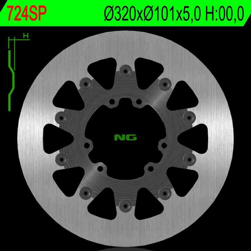 NG Premium Brake Rotor 320mm NON Vented