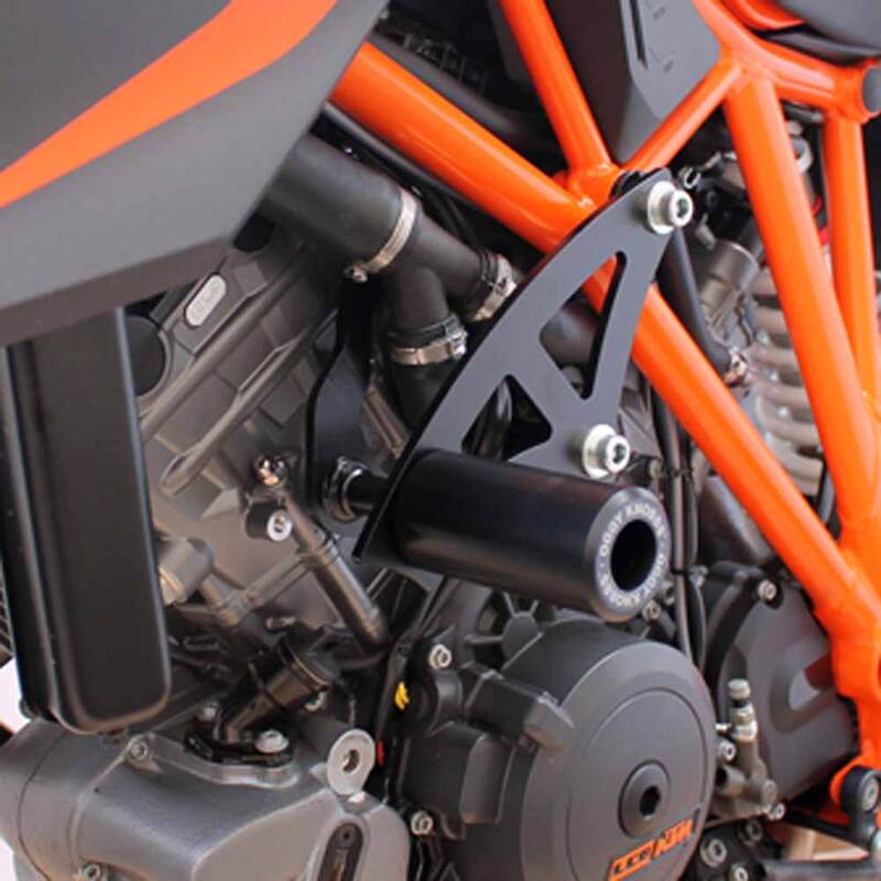 OGGY KNOBBS 1290 SUPER DUKE R 14-19 (Black Knobbs; Steel Brackets)