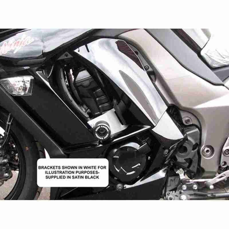 OGGY KNOBBS NINJA 1000 (Z 1000 SX) 11-16 (Black Knobbs)