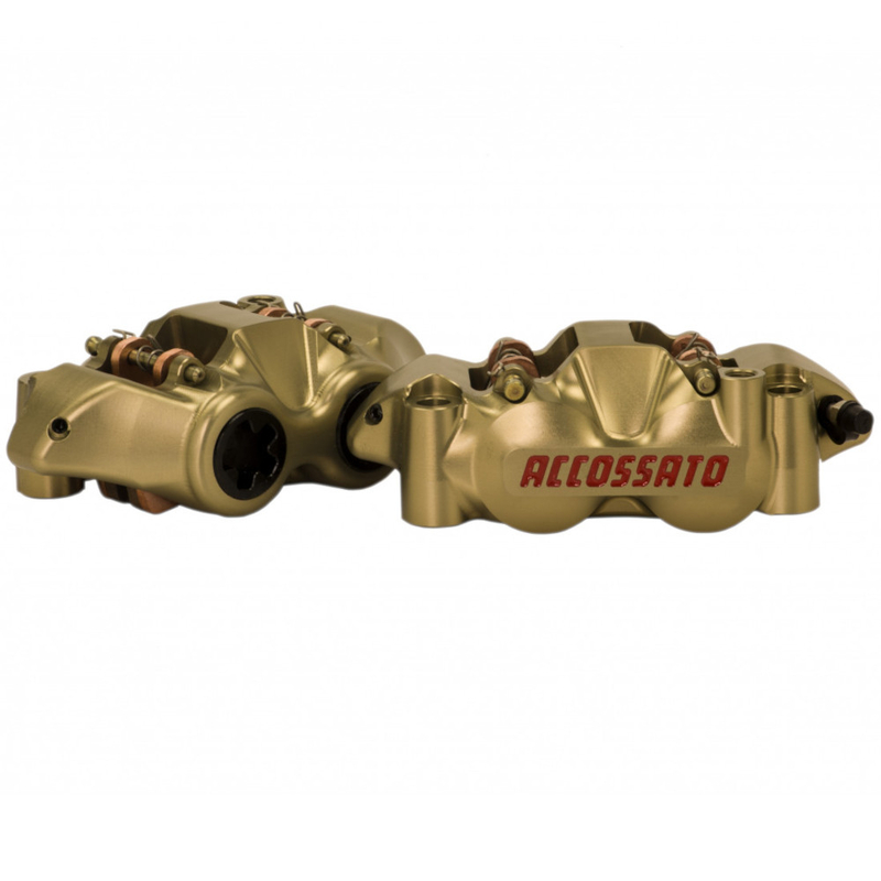 Accossato Radial Brake Caliper CNC Monoblock 108 mm titanium pistons hard oxidised  left and right