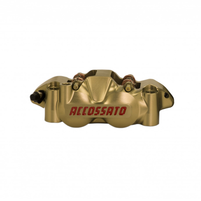 Accossato Radial Brake Caliper CNC Monoblock 108 mm titanium pistons hard oxidised  left only