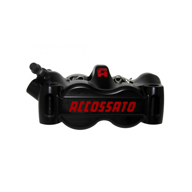 Accossato Radial Brake Caliper LHS CNC-machined Monoblock 100 mm titanium pistons  black