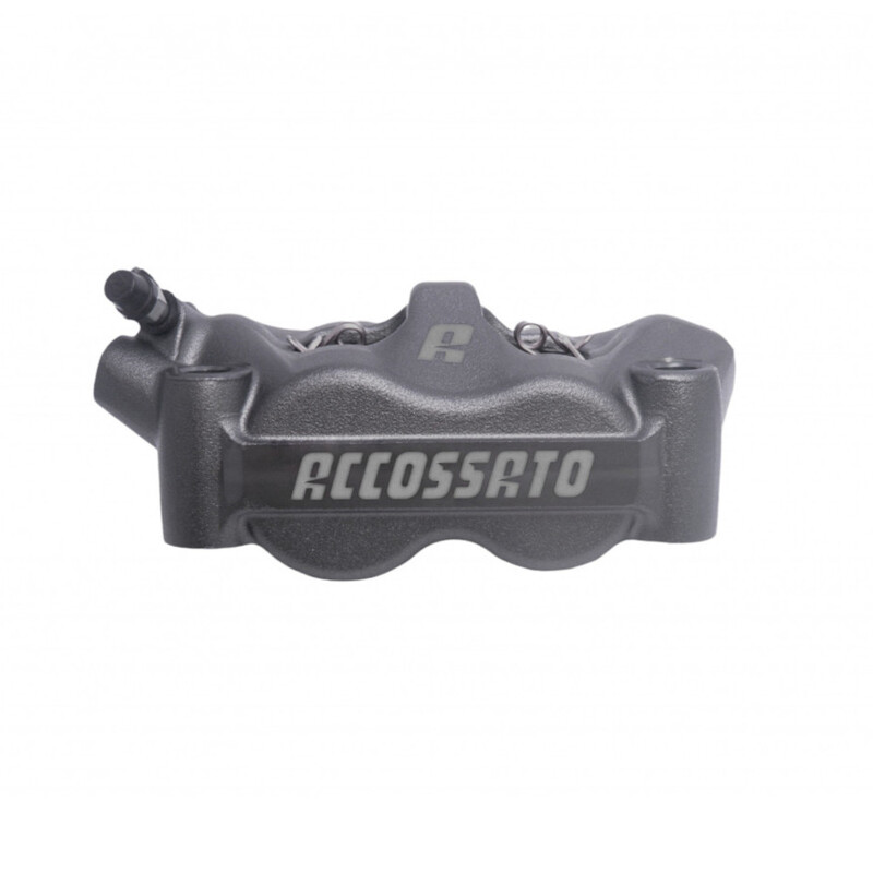 Accossato Radial Brake Caliper Forged Monoblock 100 mm grey anodised sintered pads  left only