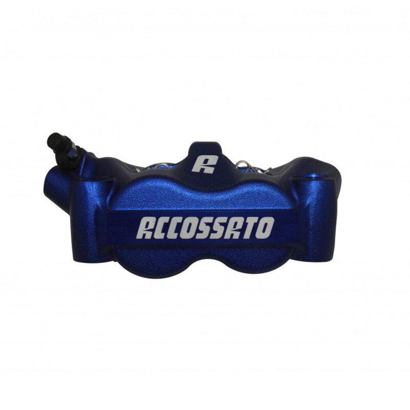 Accossato Radial Brake Caliper Forged Monoblock 100 mm blue anodised ZXC pads  left only