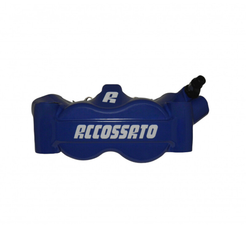 Accossato Radial Brake Caliper Forged Monoblock 100 mm blue painted sintered pads  right only