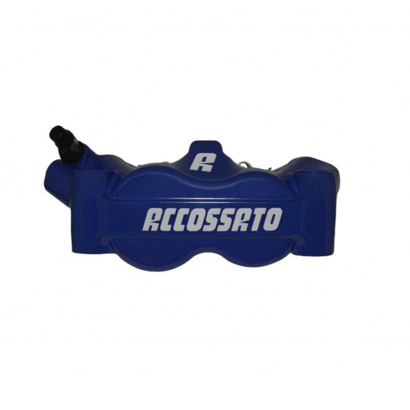 Accossato Radial Brake Caliper Forged Monoblock 100 mm blue painted sintered pads  left only