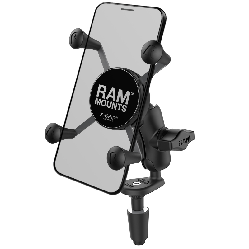 RAM-B-176-A-UN7U - RAM® X-Grip® Phone Holder with Motorcycle Fork Stem Base