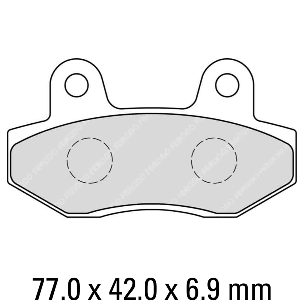 FERODO Brake Disc Pad Set - FDB312 EF ECO Friction Compound - Non Sinter for Road