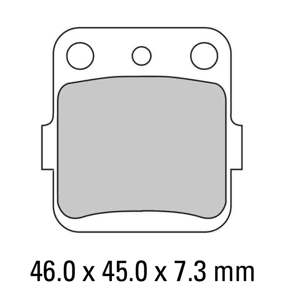FERODO Brake Disc Pad Set - FDB381 P Platinum Compound - Non Sinter for Road or Competition