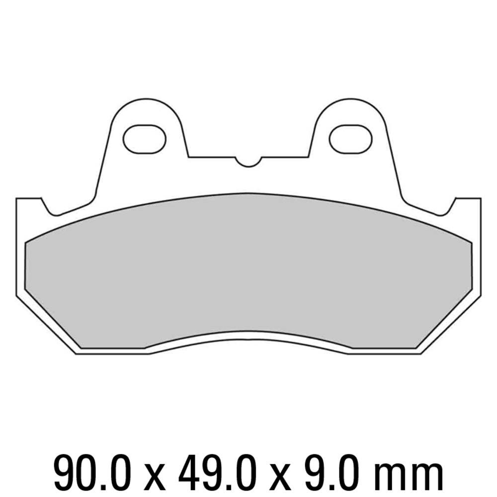 FERODO Brake Disc Pad Set - FDB538 P Platinum Compound - Non Sinter for Road or Competition