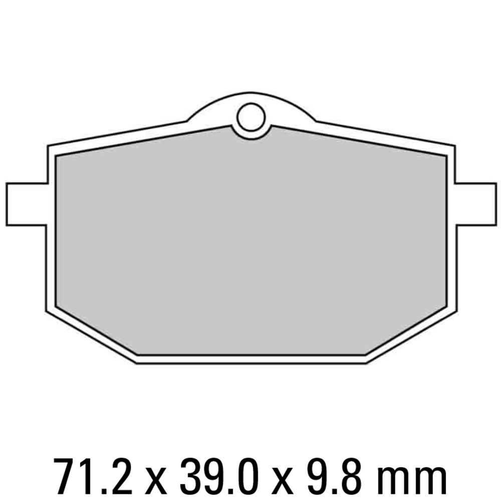 FERODO Brake Disc Pad Set - FDB583 P Platinum Compound - Non Sinter for Road or Competition