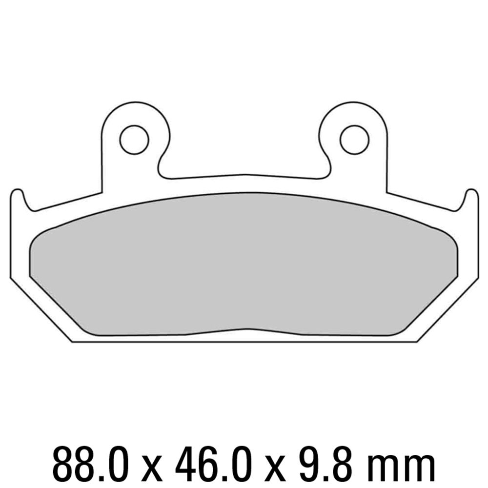 FERODO Brake Disc Pad Set - FDB663 P Platinum Compound - Non Sinter for Road or Competition