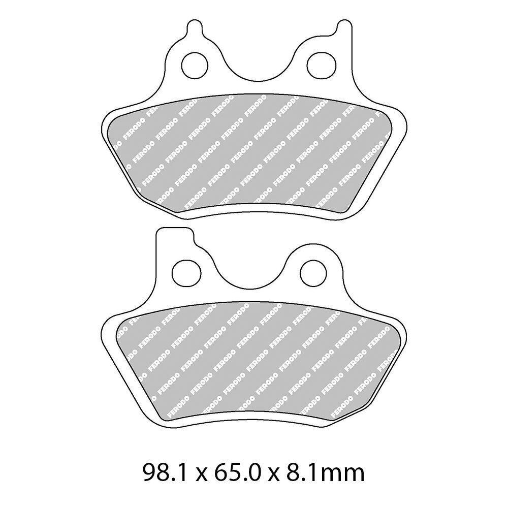 FERODO Brake Disc Pad Set - FDB2097 P Platinum Compound - Non Sinter for Road or Competition