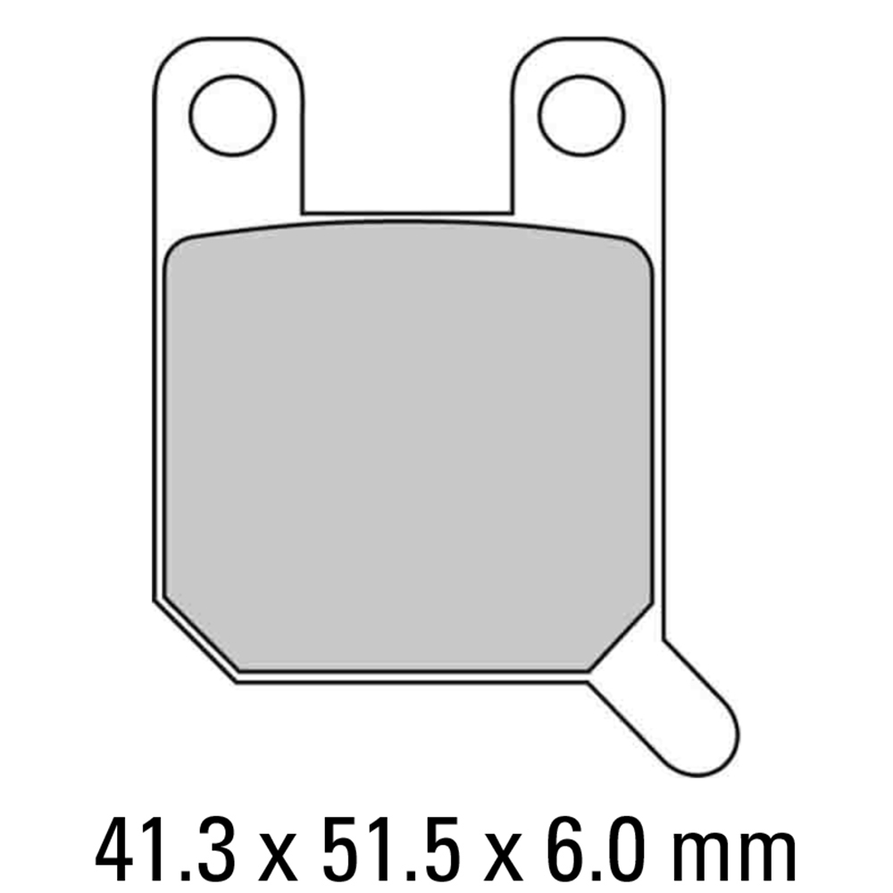 FERODO Brake Disc Pad Set - FDB2107 P Platinum Compound - Non Sinter for Road or Competition