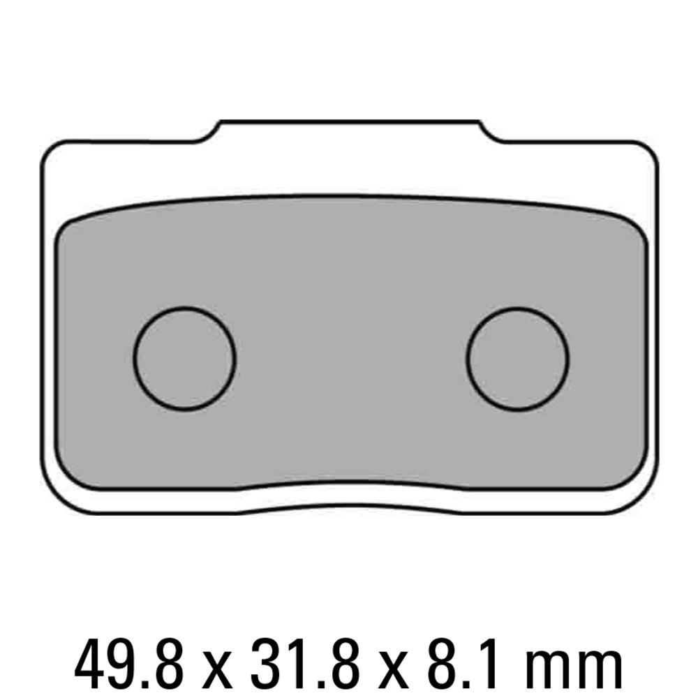 FERODO Brake Disc Pad Set - FDB2170 P Platinum Compound - Non Sinter for Road or Competition