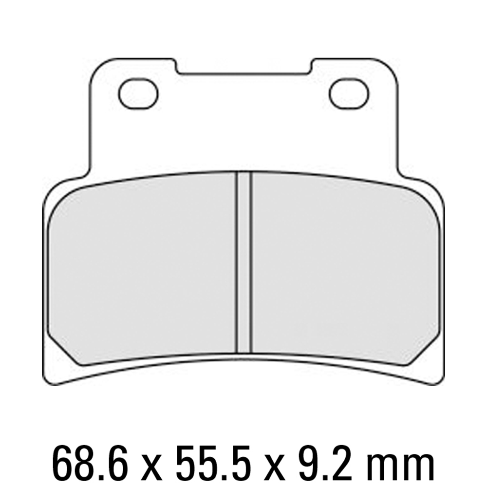 FERODO Brake Disc Pad Set - FDB2216 P Platinum Compound - Non Sinter for Road or Competition