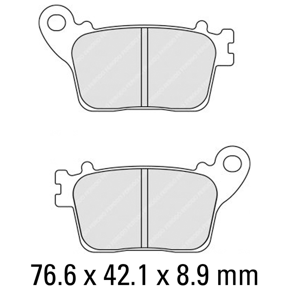 FERODO Brake Disc Pad Set - FDB2221 P Platinum Compound - Non Sinter for Road or Competition
