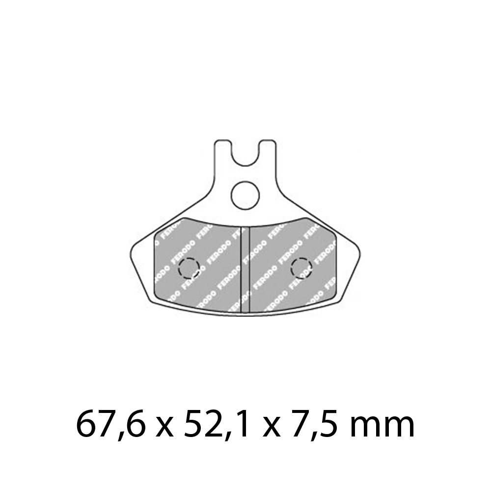 FERODO Brake Disc Pad Set - FDB2271 SG Sinter Grip SG Compound - Road, Off-Road or Competition