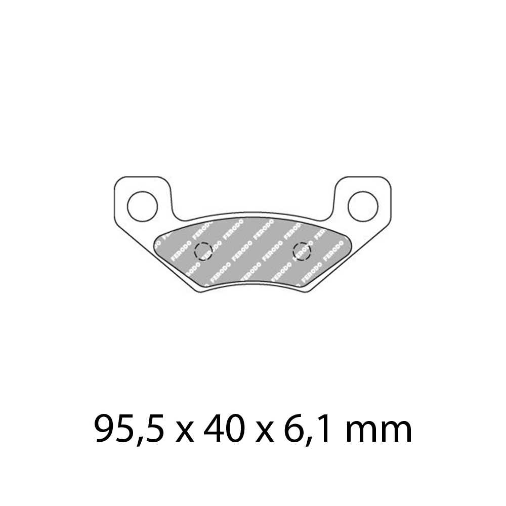 FERODO Brake Disc Pad Set - FDB2272 SG Sinter Grip SG Compound - Road, Off-Road or Competition