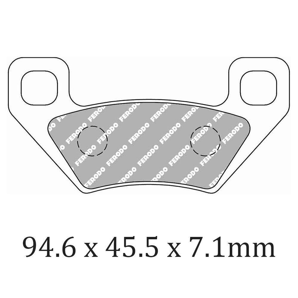 FERODO Brake Disc Pad Set - FDB2303 SG Sinter Grip SG Compound - Road, Off-Road or Competition