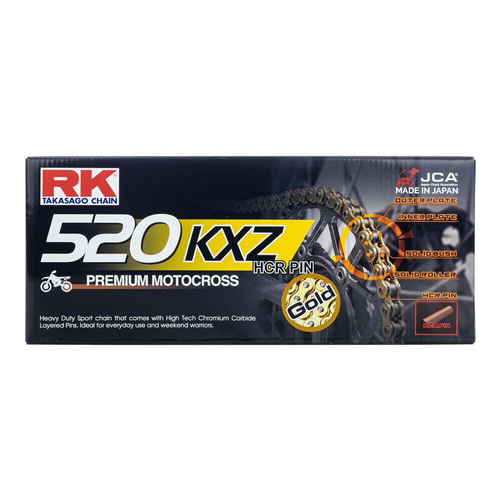 RK CHAIN 520KXZ - 120 LINK - GOLD