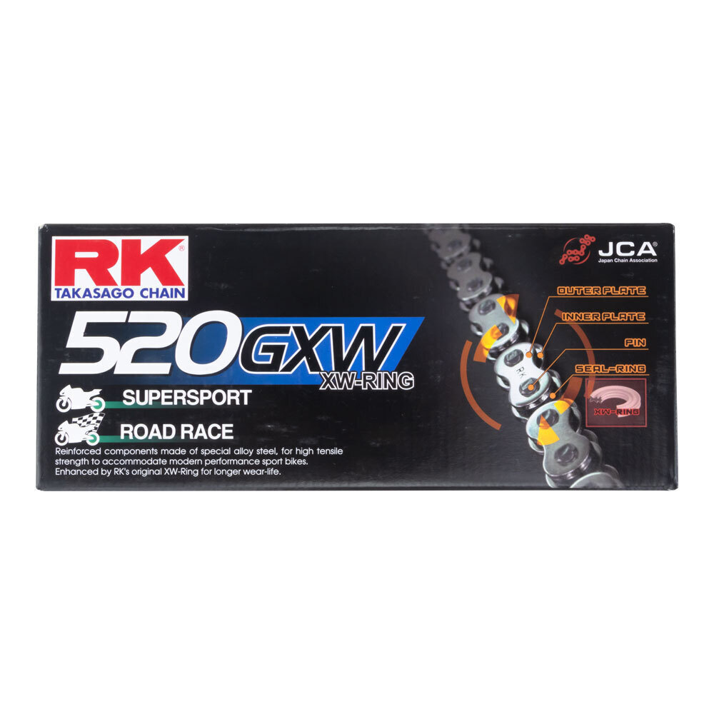 RK CHAIN 520GXW - 120 LINK - NATURAL