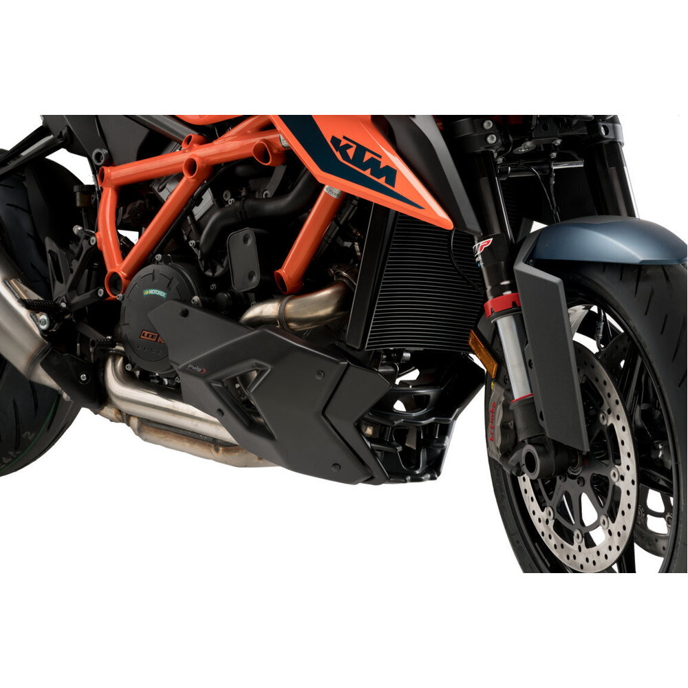 Puig Engine Spoiler Compatible With KTM 1290 Superduke R 2020 - Onwards (Matt Black)
