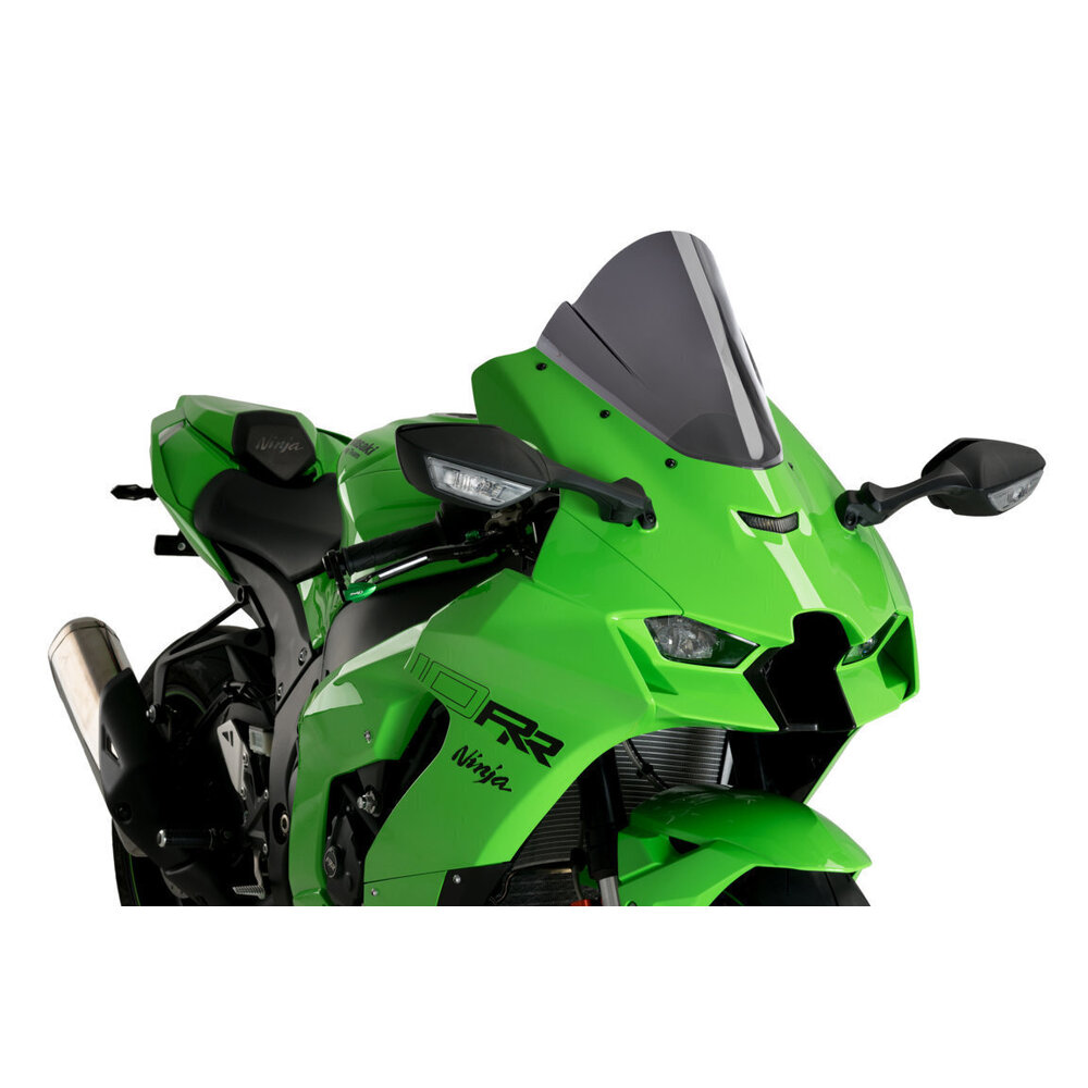 Puig Z-Racing Screen Compatible With Kawasaki ZX-10R/RR 2021 - Onwards (Dark Smoke)