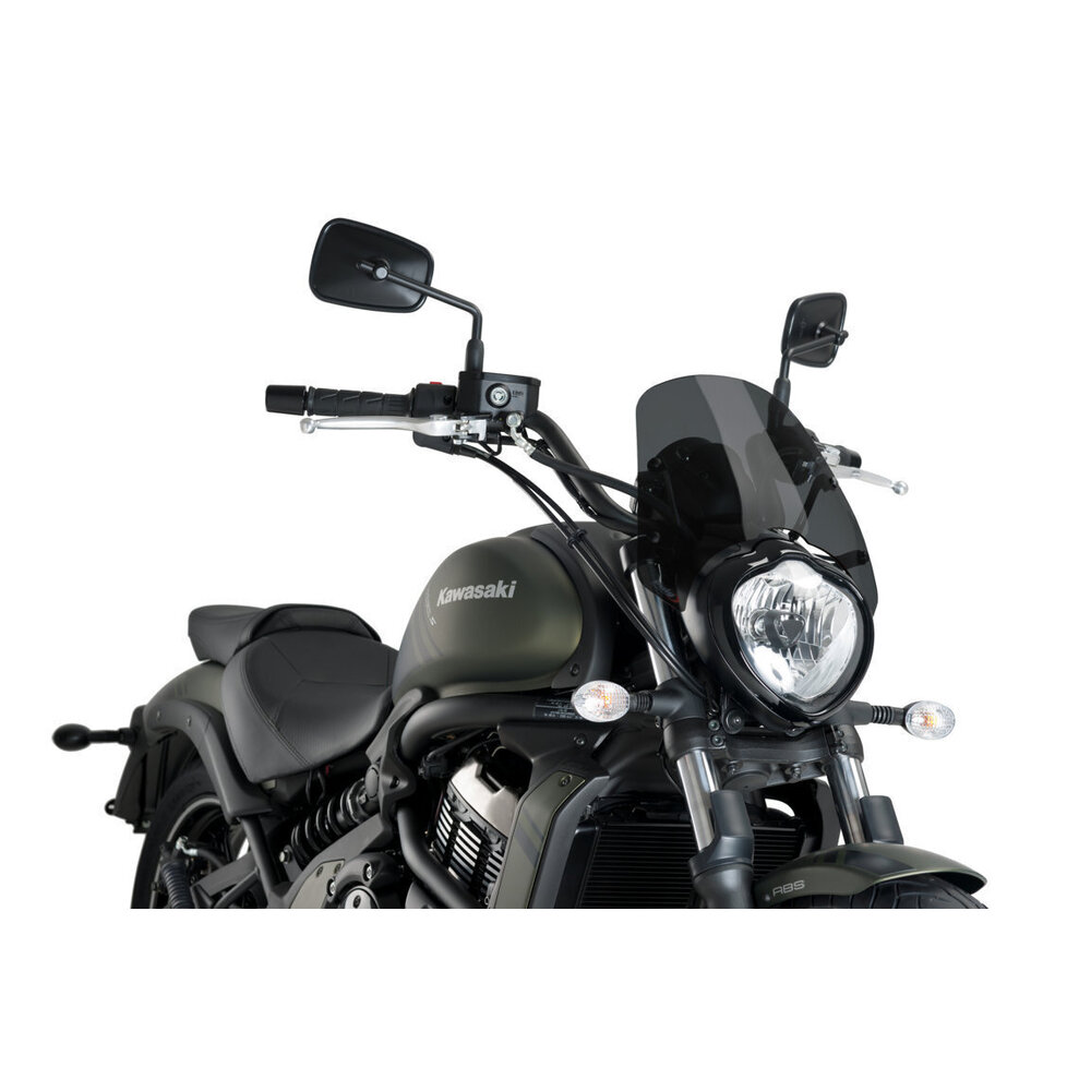 Puig New Generation Sport Screen Compatible With Kawasaki Vulcan S/Cafe (Dark Smoke)