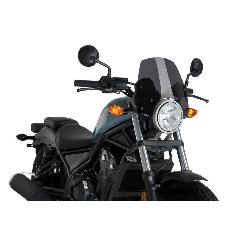 Puig New Generation Sport Screen Compatible With Honda CMX 300/500 Rebel (Dark Smoke)