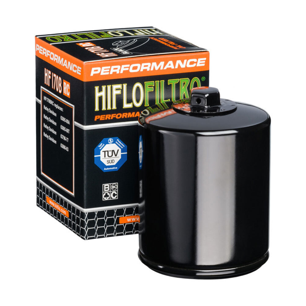 HIFLOFILTRO - OIL FILTER  HF171BRC BLACK (With Nut)