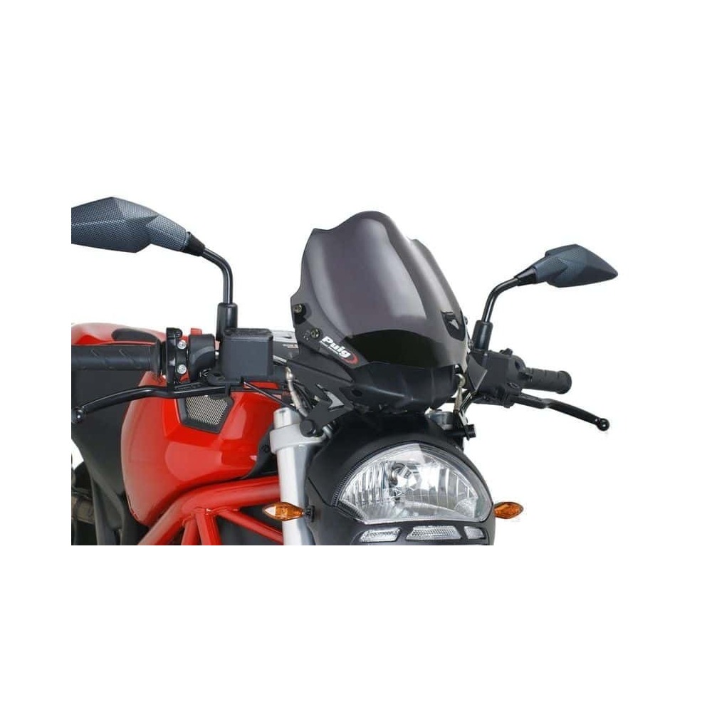 Puig New Generation Sport Screen Compatible With Ducati Monster 696/796/1100/S/Evo (Dark Smoke)