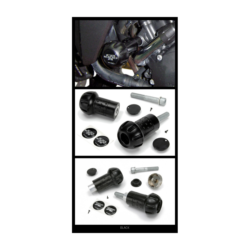 Puig R12 Frame Sliders Compatible With Honda CBR1000RR 2008 - 2011 (Red)