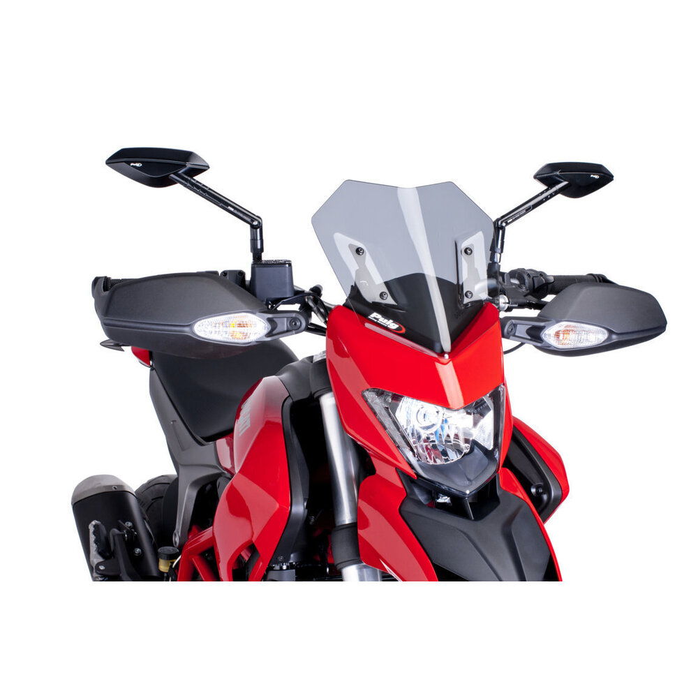 Puig New Generation Sport Screen Compatible With Ducati Hypermotard 821/SP/939/SP (Dark Smoke)