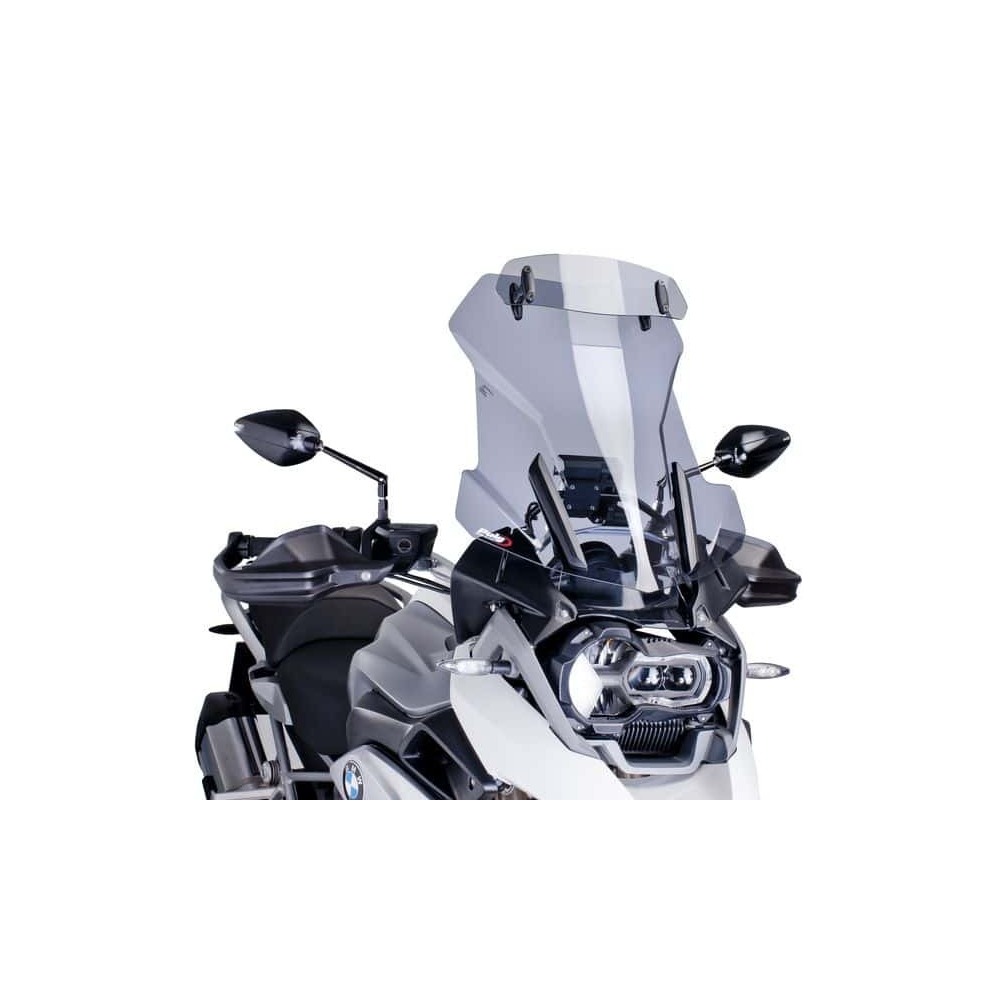 Puig Touring Screen + Visor Compatible With Various BMW R1200 GS Models (Light Smoke)
