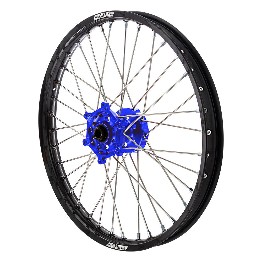 WHEEL STATES MX YAMAHA FRT 21X1.6 BLK/BLU YZ/YZF 02-18