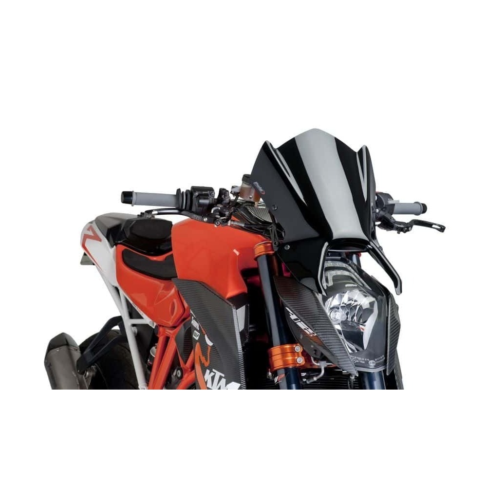 Puig New Generation Sport Screen Compatible With KTM 1290 Superduke R 2014 - 2016 (Black) 