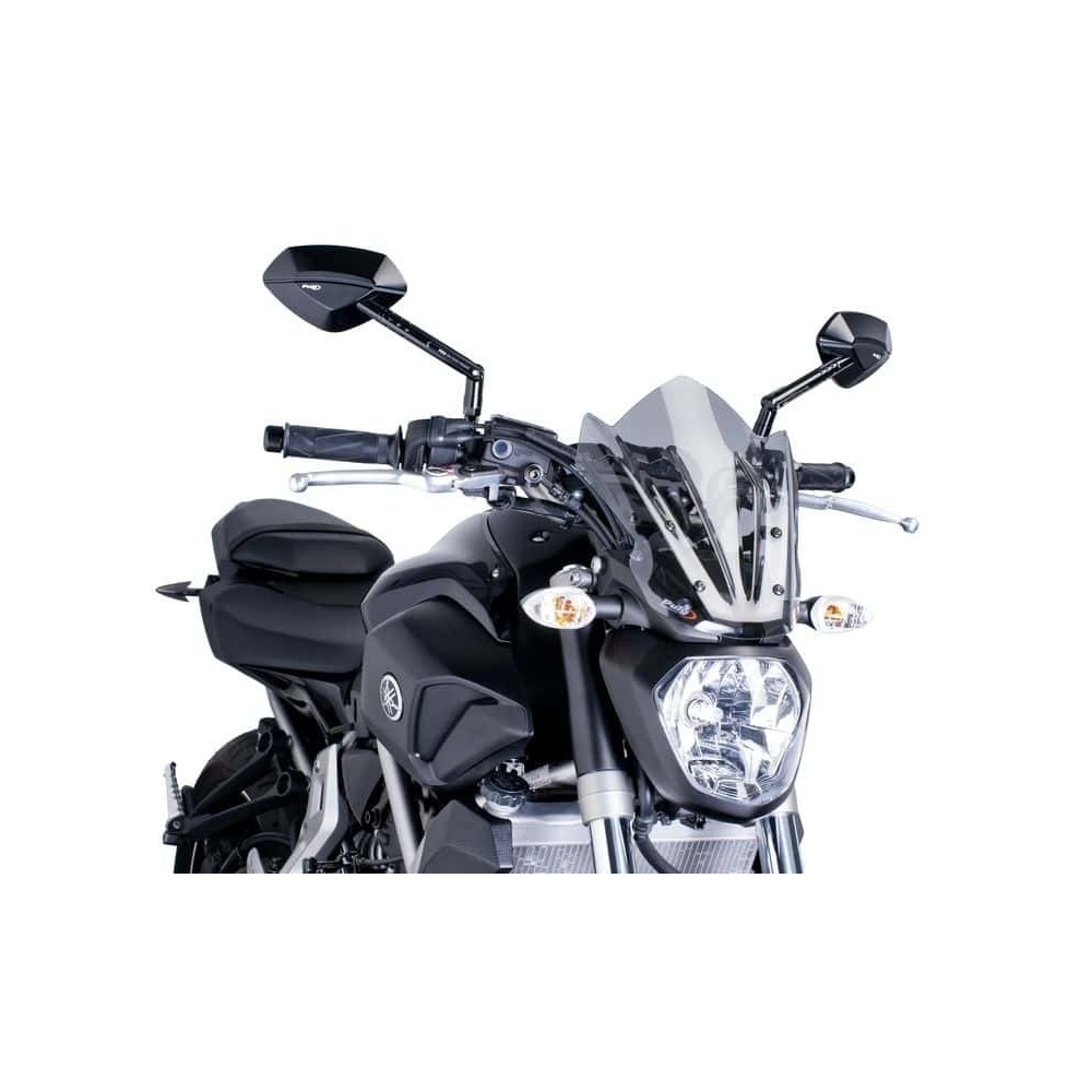 Puig Naked New Generation Sport Screen To Suit Yamaha MT-07/FZ-07 (2014-2017) - Smoke