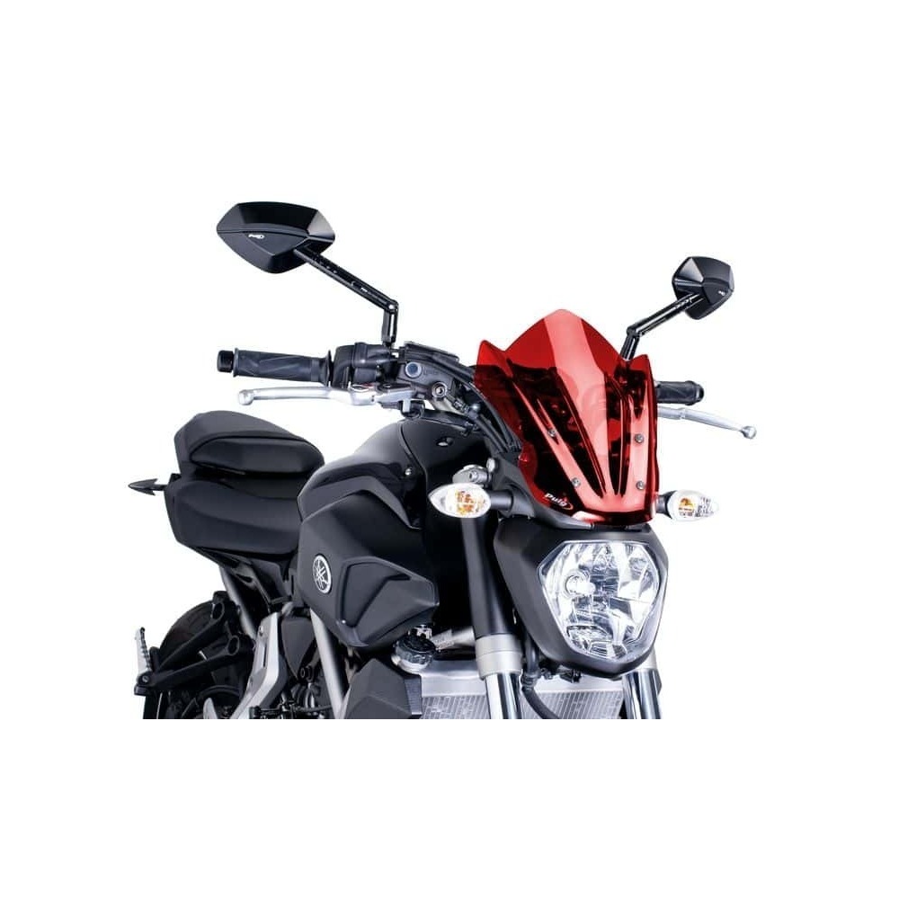 Puig New Generation Sport Screen Compatible With Yamaha MT-07 2014 - 2017 (Red)