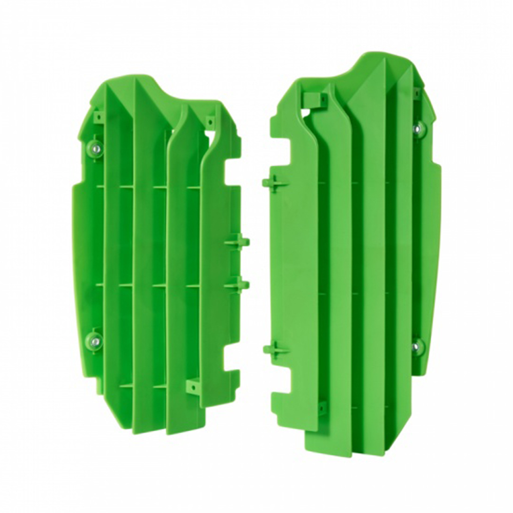 POLISPORT RADIATOR LOUVERS KAWASAKI KX250F 13-16 - GREEN  