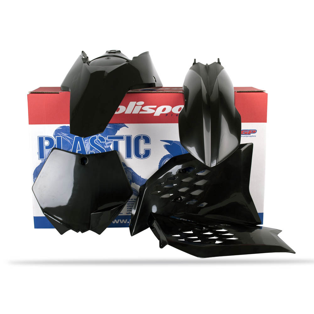 POLISPORT PLASTICS MX KIT KTM SX/SX-F 07-10 - BLACK