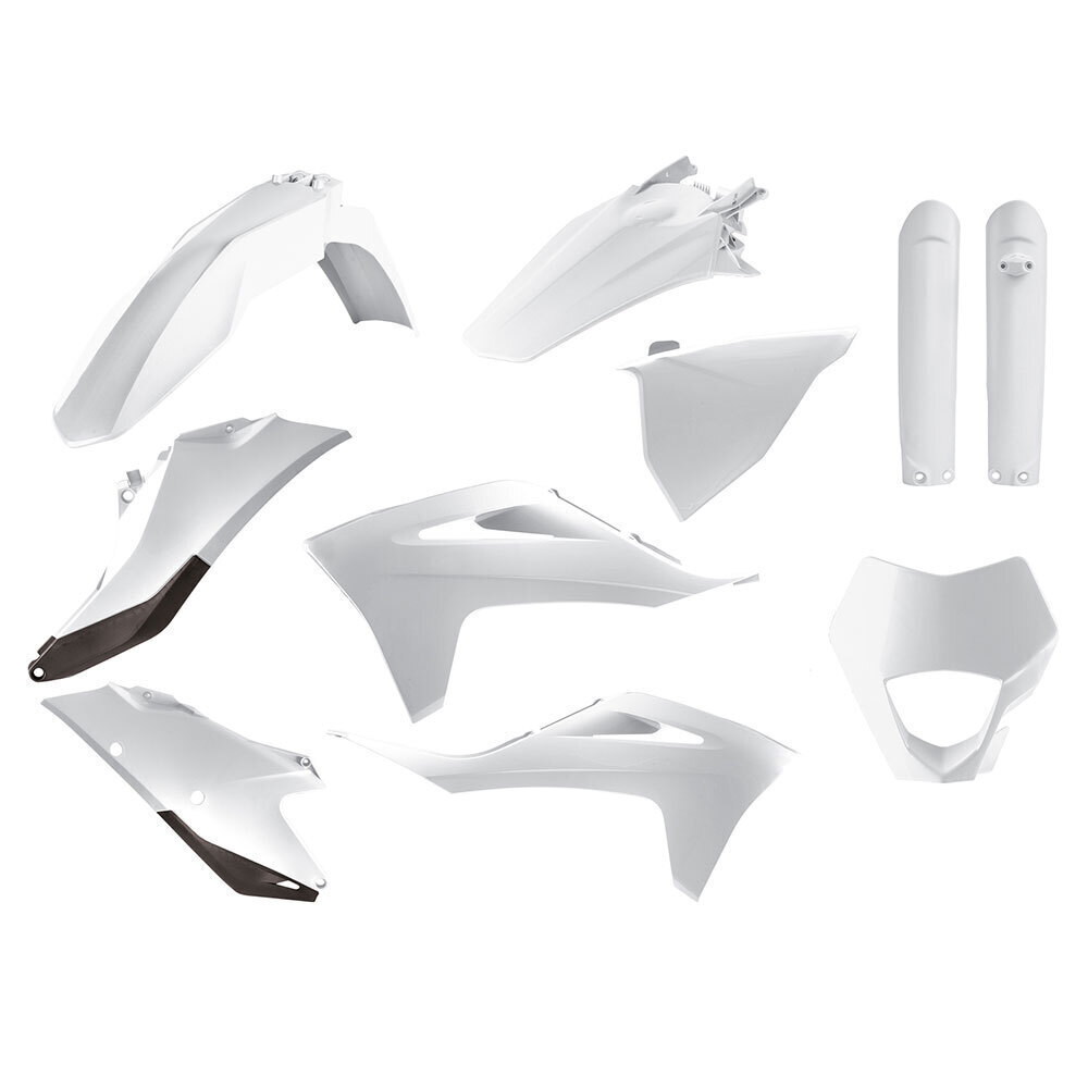 POLISPORT ENDURO KIT GASGAS EC/EC-F 21-23 - WHITE (INCL. HEADLIGHT SURROUND & FORK GUARDS) 