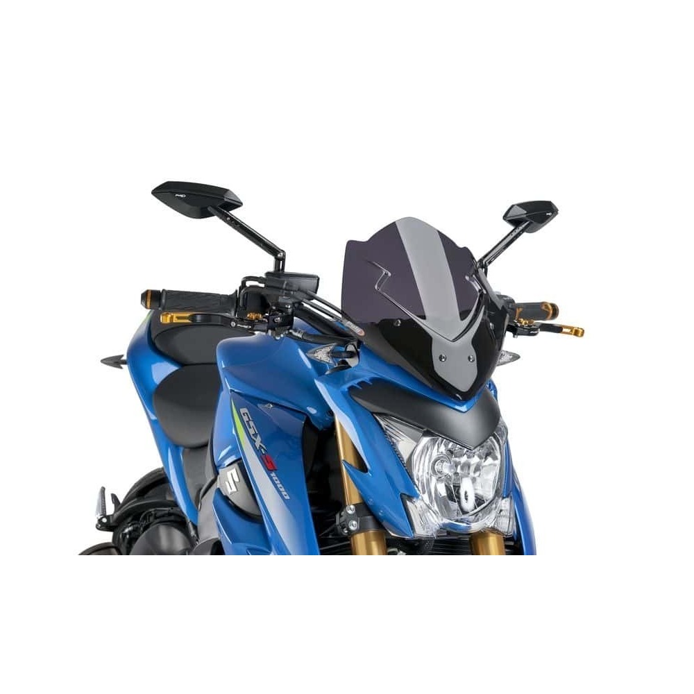 Puig New Generation Sport Screen Screen Compatible With Suzuki GSX-S1000 2015 - Onwards (Dark Smoke) 