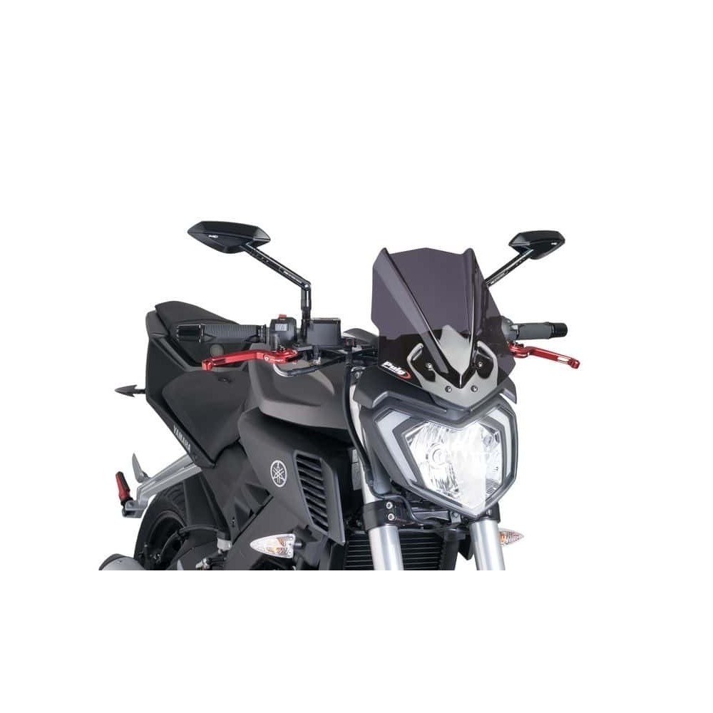 Puig New Generation Sport Screen For Yamaha MT-125 (2014 - 2019) - Dark Smoke