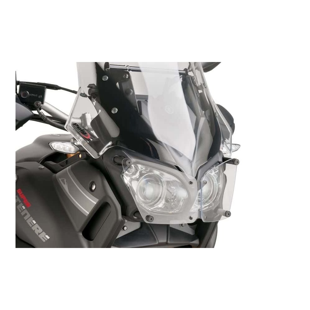 Puig Headlight Protector Compatible with Yamaha XT1200Z/ZE Super Tenere (Clear)