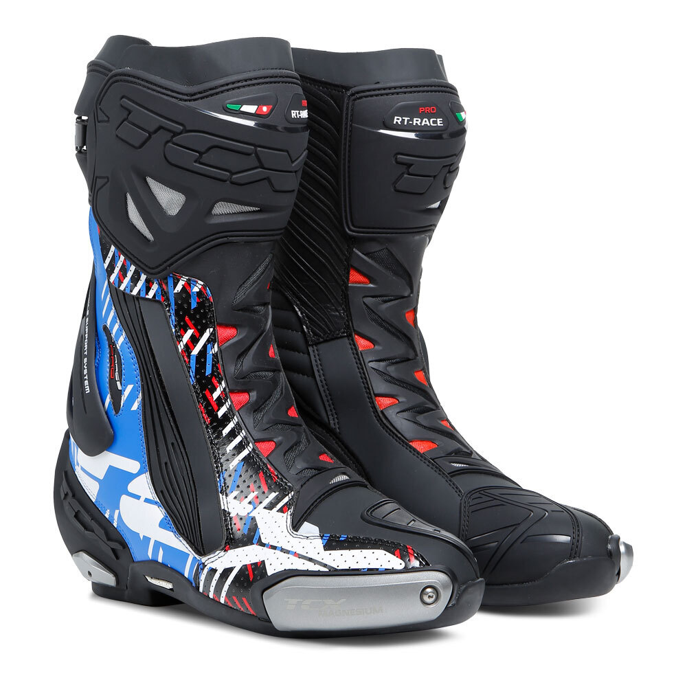 TCX RT-RACE PRO AIR BOOTS BLACK/ BLUE/ RED 44
